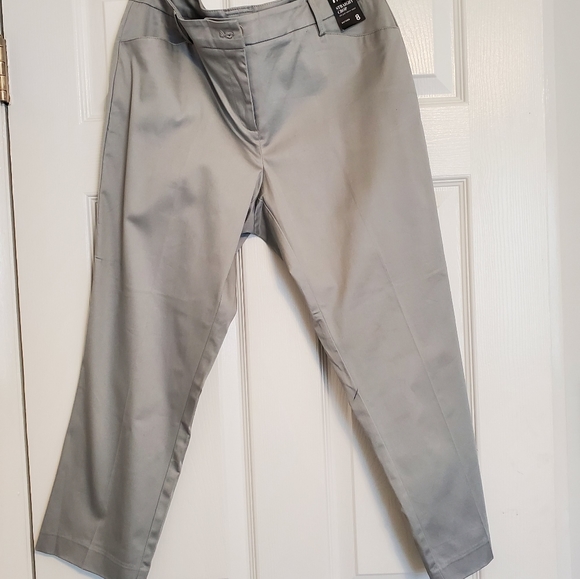 New York & Company Pants - NWT, NY&C, Straight Crop Sateen Pants